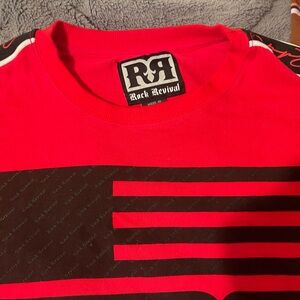 Men’s long sleeve rock revival shirt